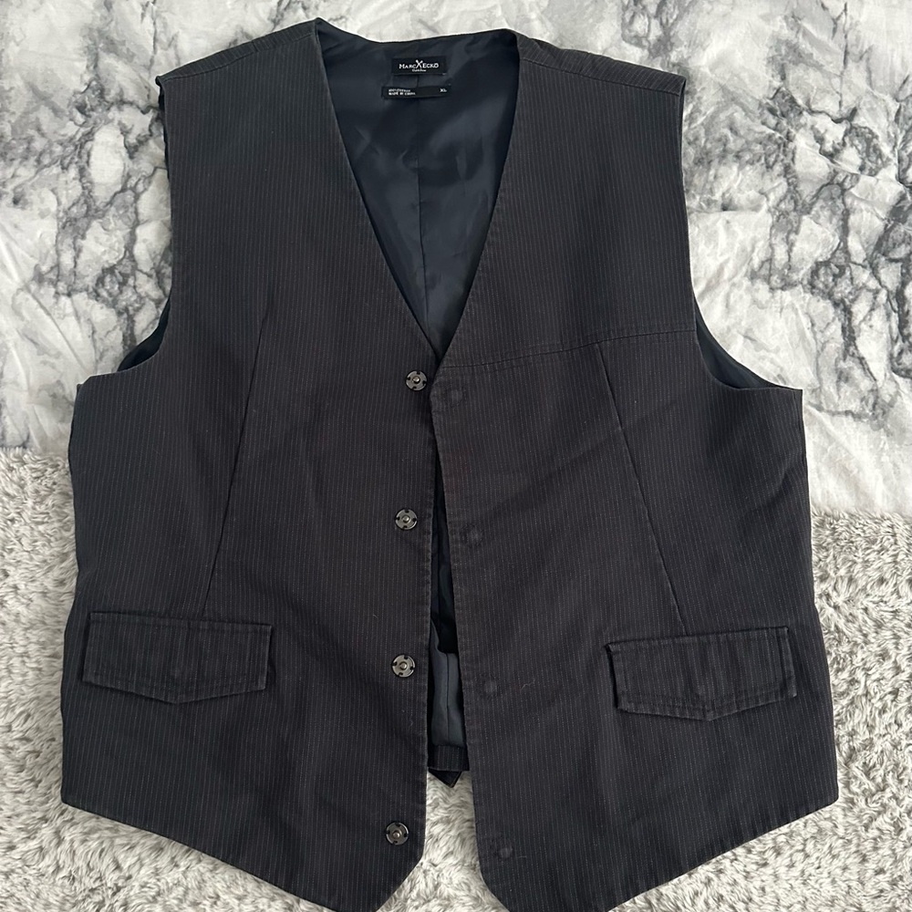 Marc Ecko Black Cotton Vest